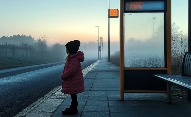 Każdego wieczoru widywałem na przystanku autobusowym małą dziewczynkę samotnie stojącą z czerwoną torbą – pewnego ranka znalazłem jej torbę na progu mojego domu.